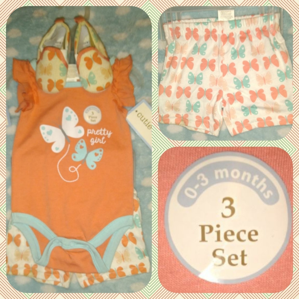 Infant girls 3pc. Outfit set